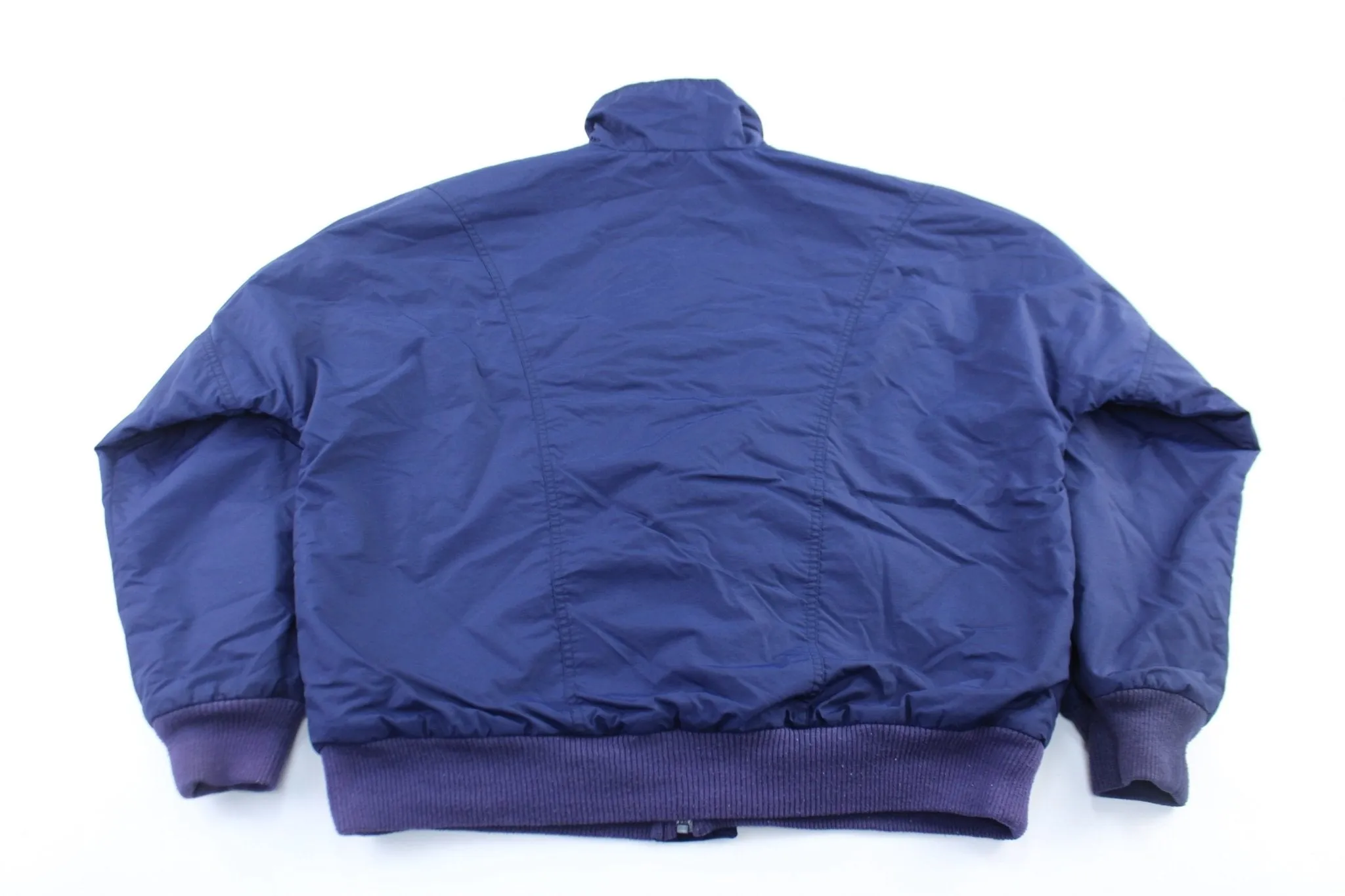 90's Nike Embroidered Logo Navy Blue Zip Up Jacket