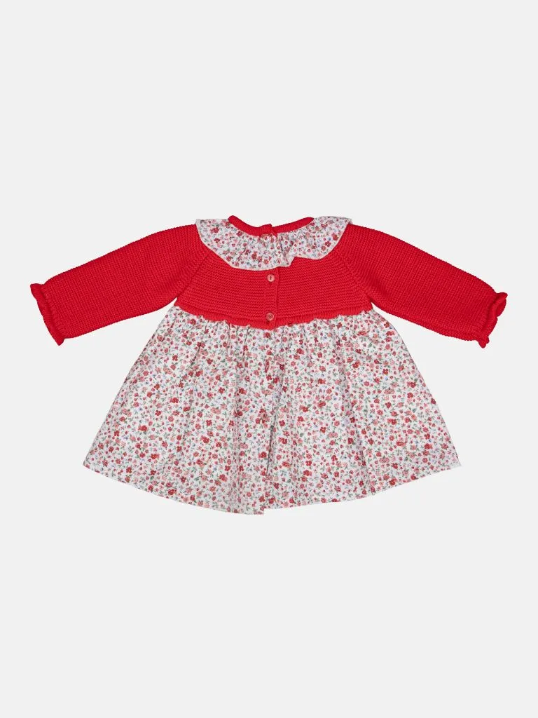 Baby Girl Flores Collection Floral Spanish Dress - Red