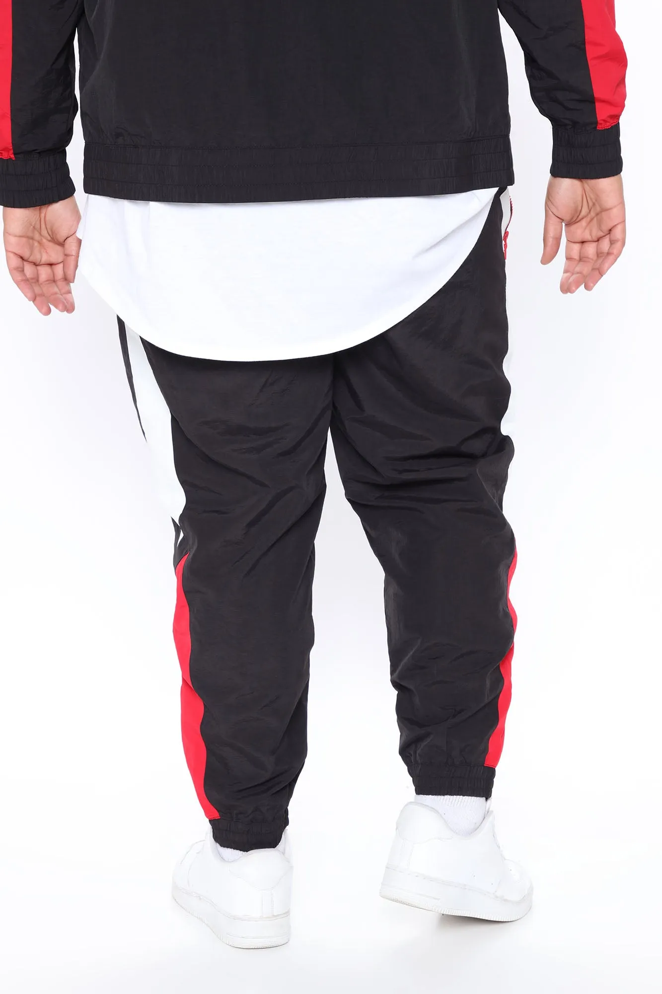 Banks Windbreaker Track Pant - Red/combo