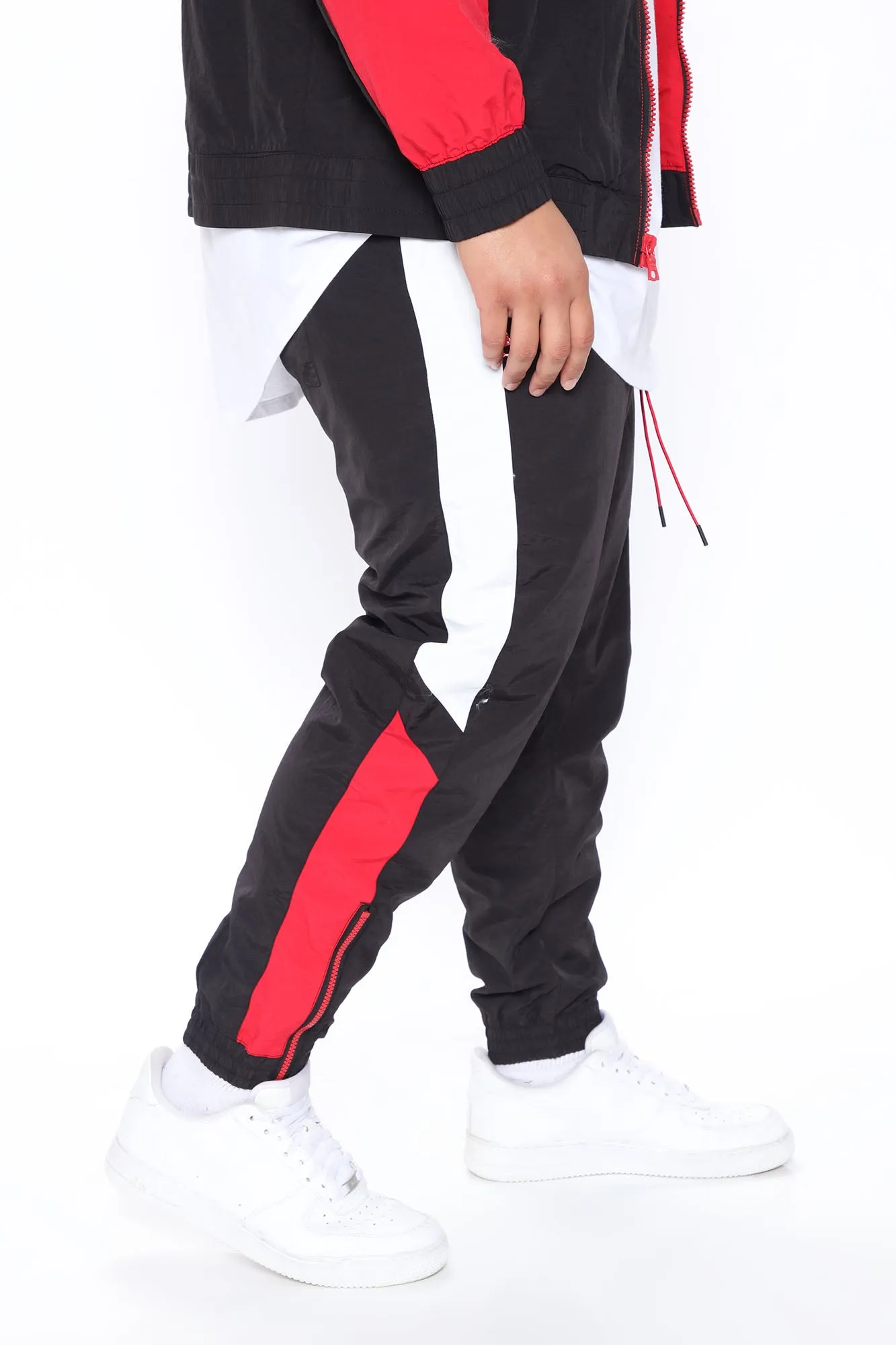 Banks Windbreaker Track Pant - Red/combo