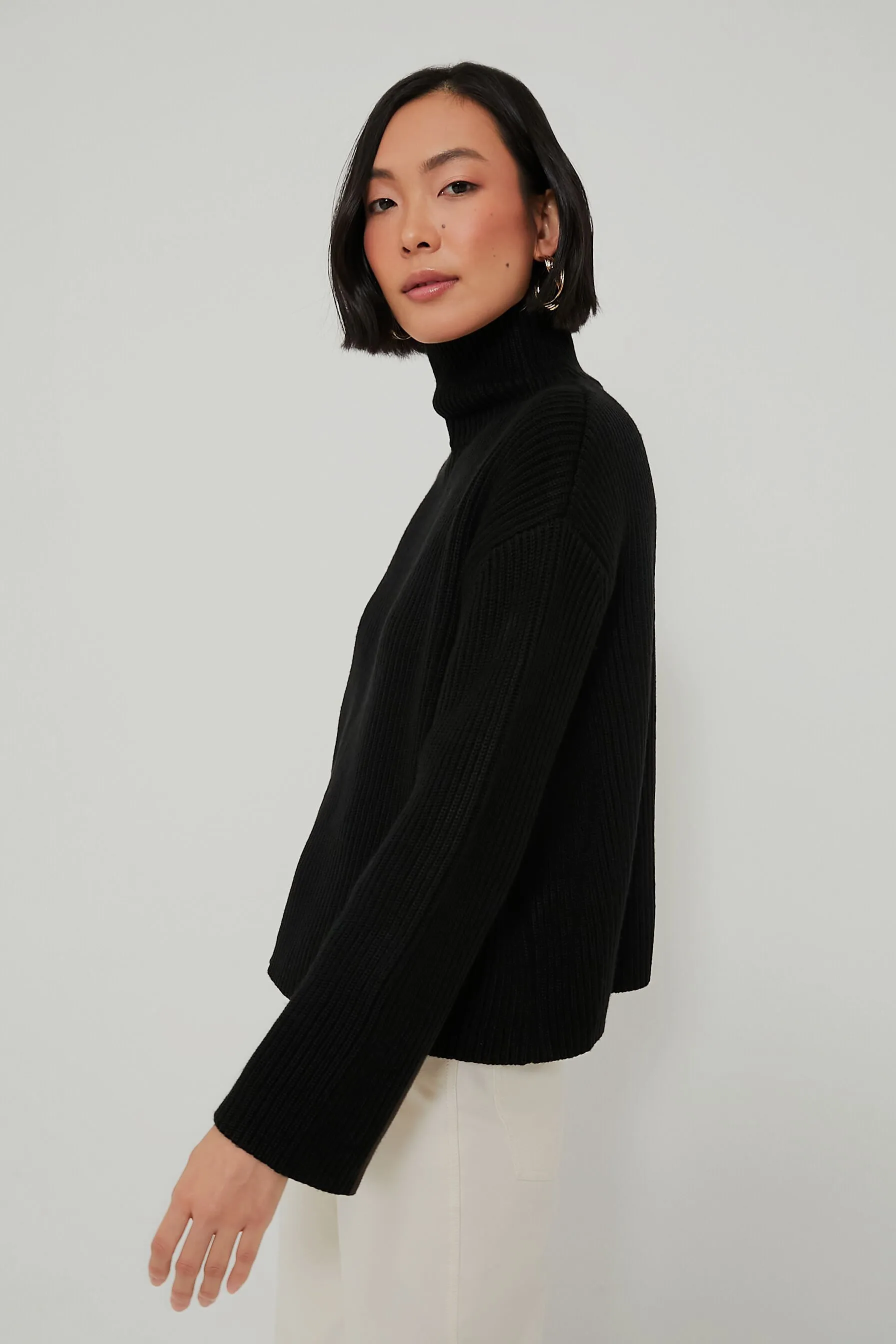 Black Knit Helen Sweater