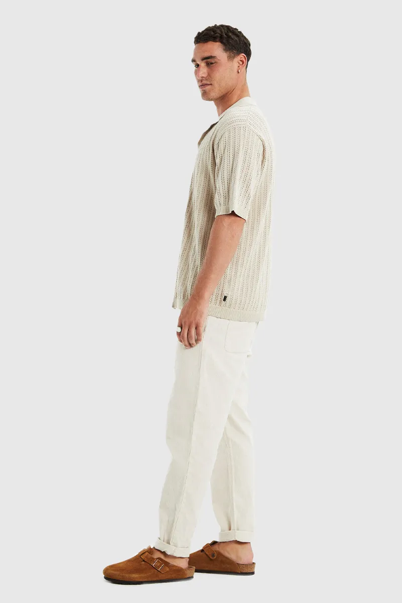 Bowler Knit Classic Shirt - Stone