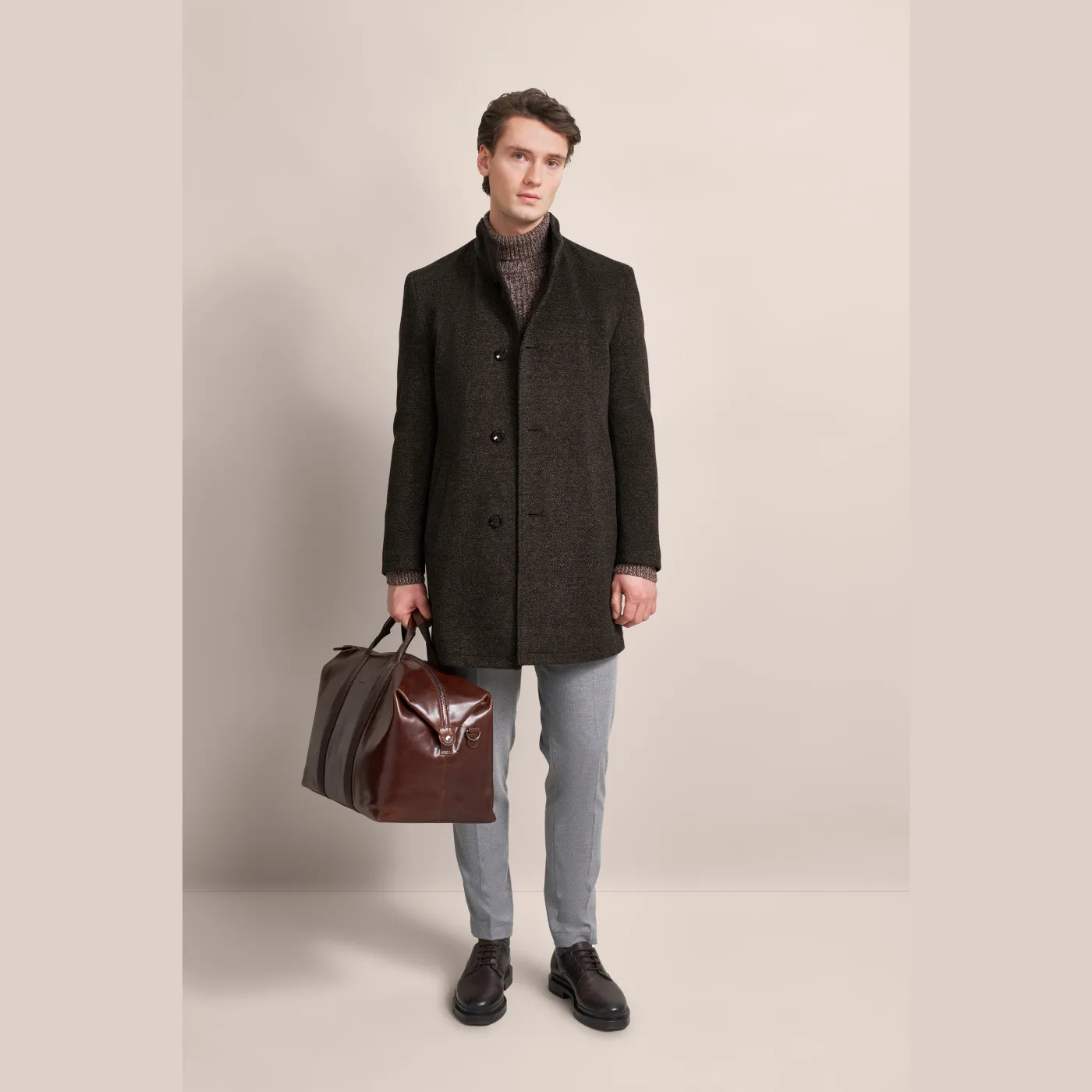 Bugatti Twill Wool Coat