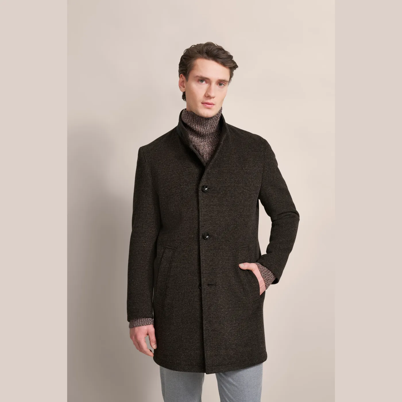 Bugatti Twill Wool Coat