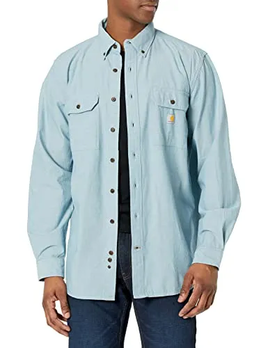 Carhartt 104368 Men's Loose Fit Midweight Chambray Long-Sleeve Shirt