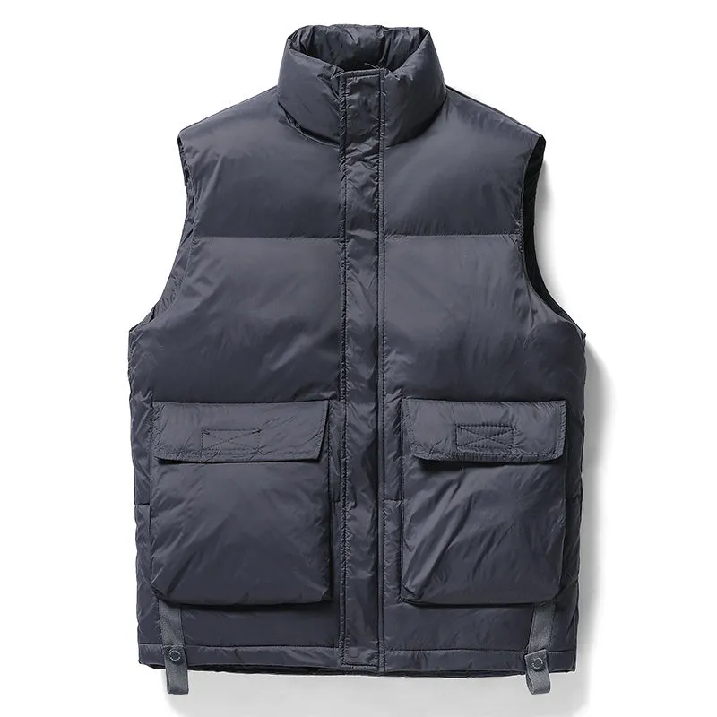 Down vest in autumn and winter; women and men's Korean version; trend; white duck down jacket; vest; jacket