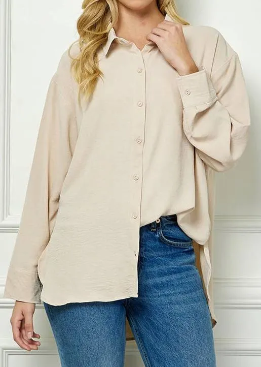 Easy to Love Boyfriend Button Up Shirt