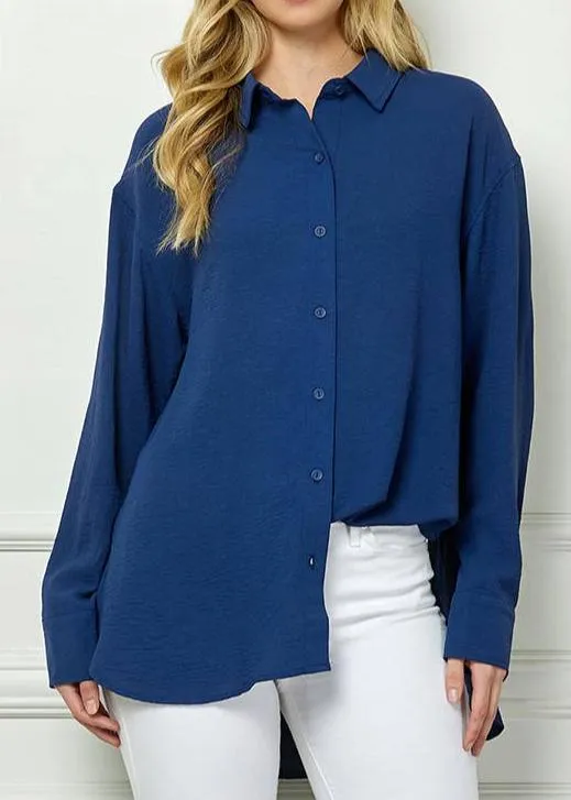 Easy to Love Boyfriend Button Up Shirt