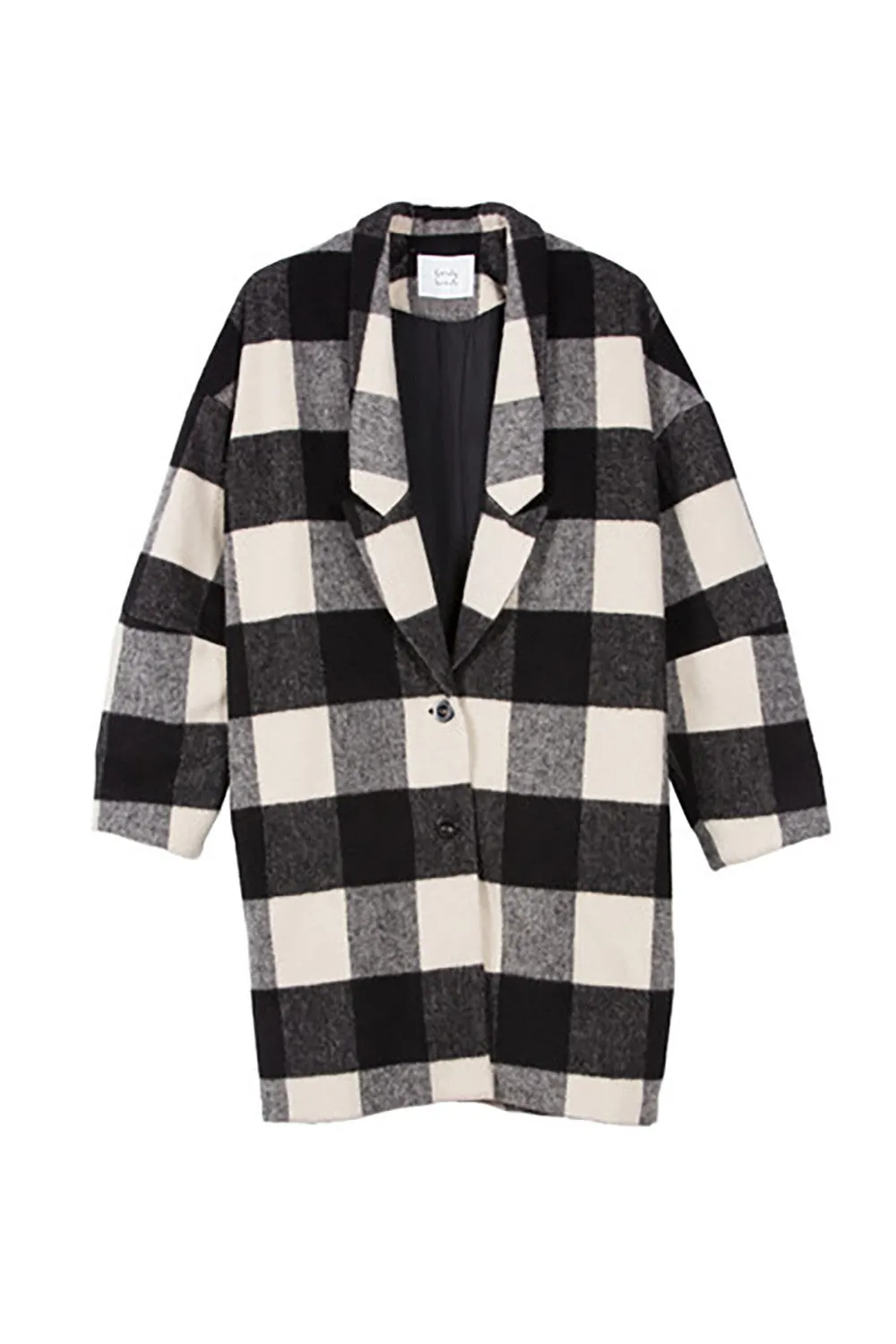 Eden Coat - Black/White Check