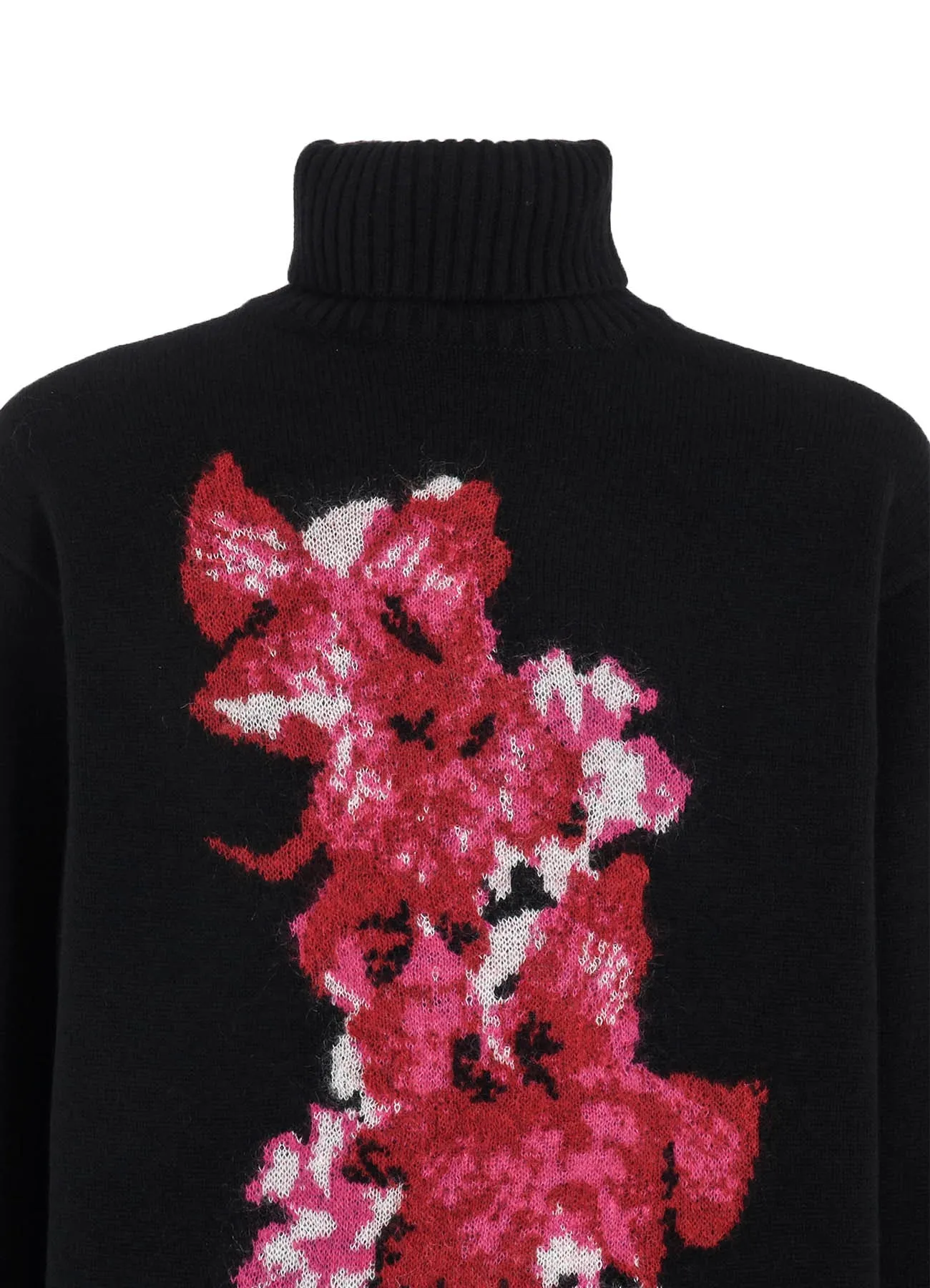 FLOWER DESIGNED TURTLE NECK KNIT