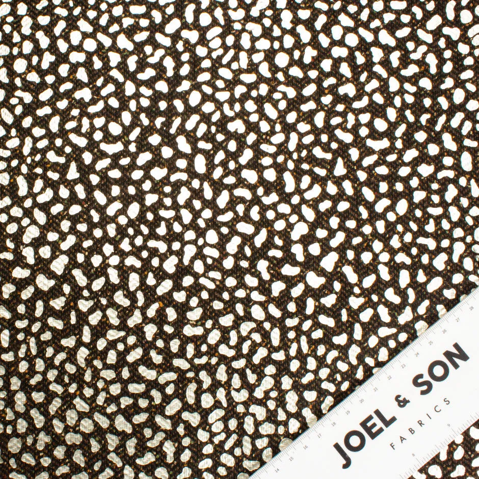 Foil Laminated Brown Tweed Wool