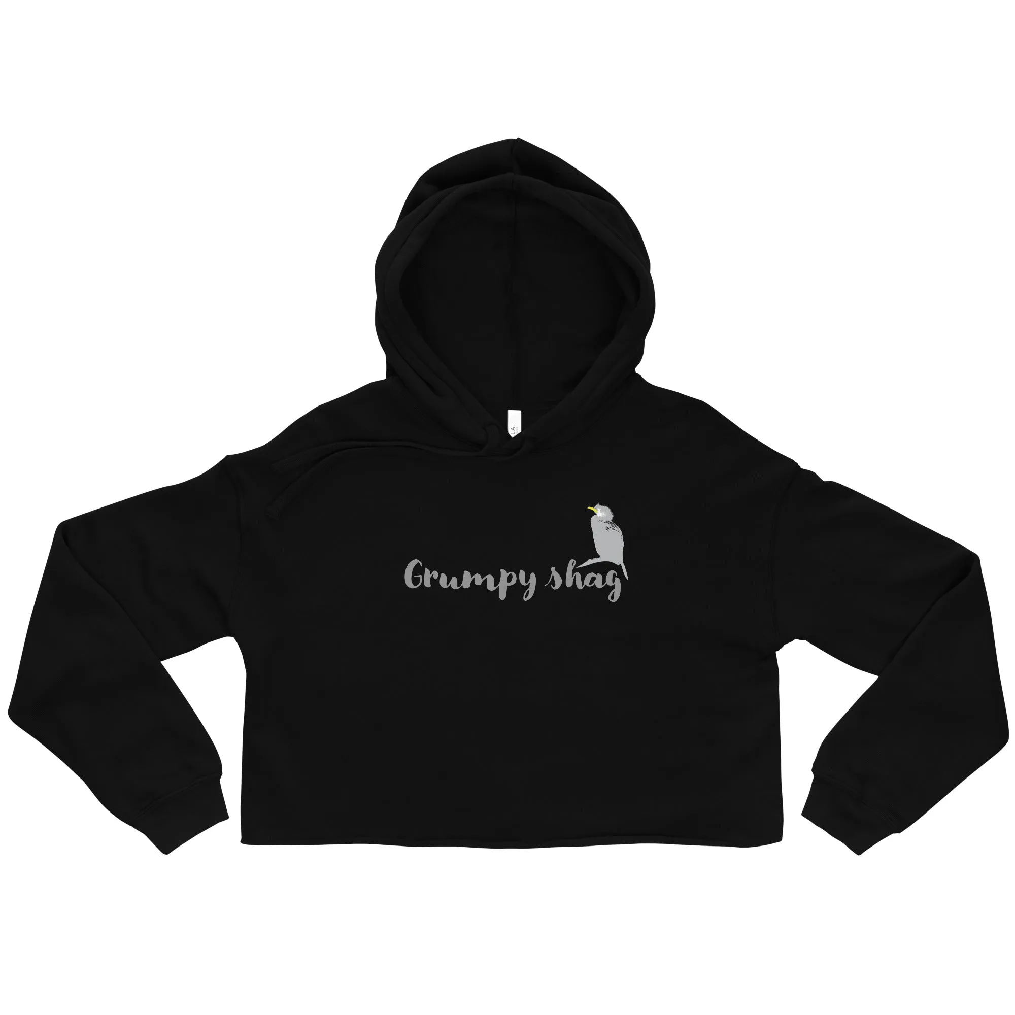 Grumpy shag Crop Hoodie