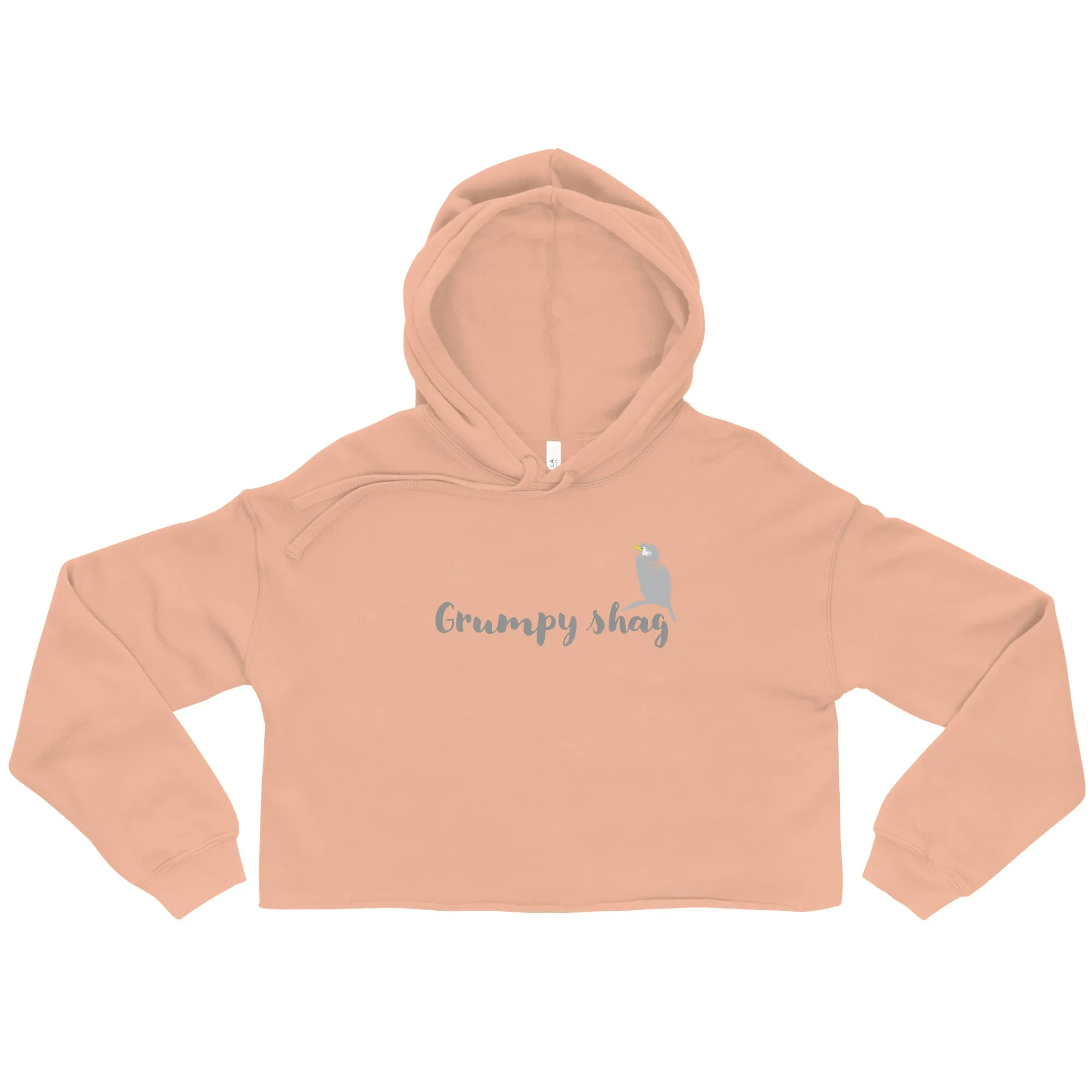 Grumpy shag Crop Hoodie