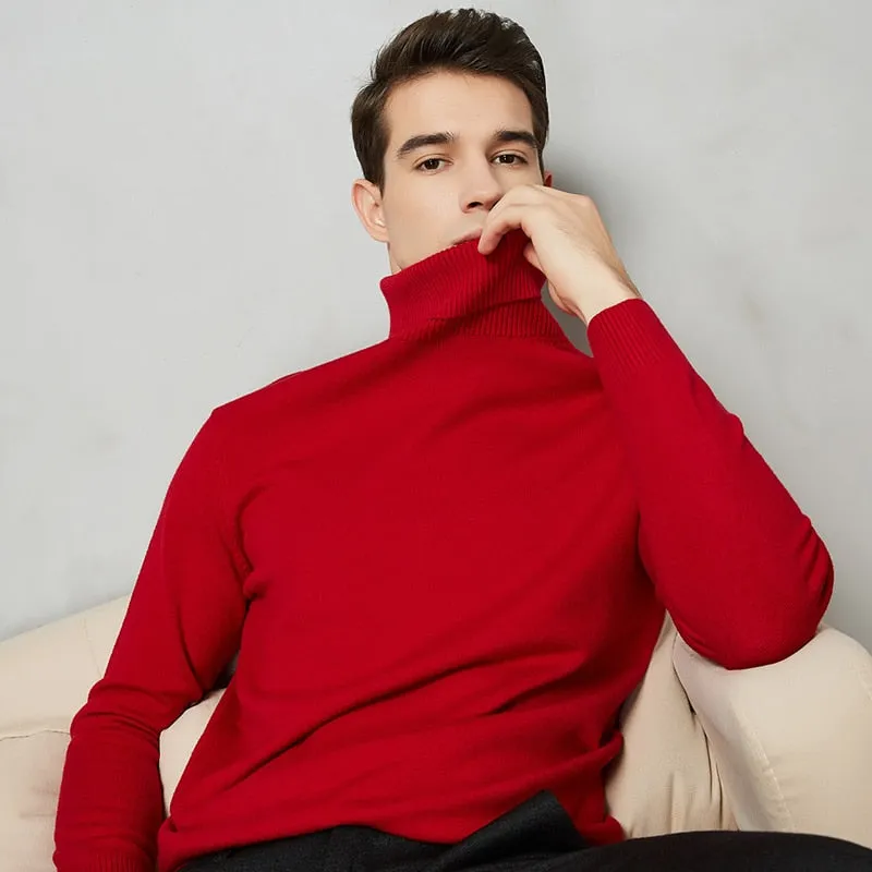 Handsome 8 Color Turtleneck Sweater