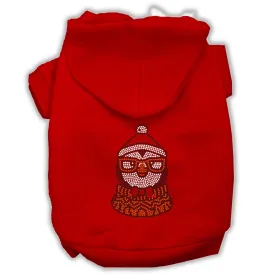 Hipster Penguin Rhinestone Dog Hoodie Red Xxxl(20)