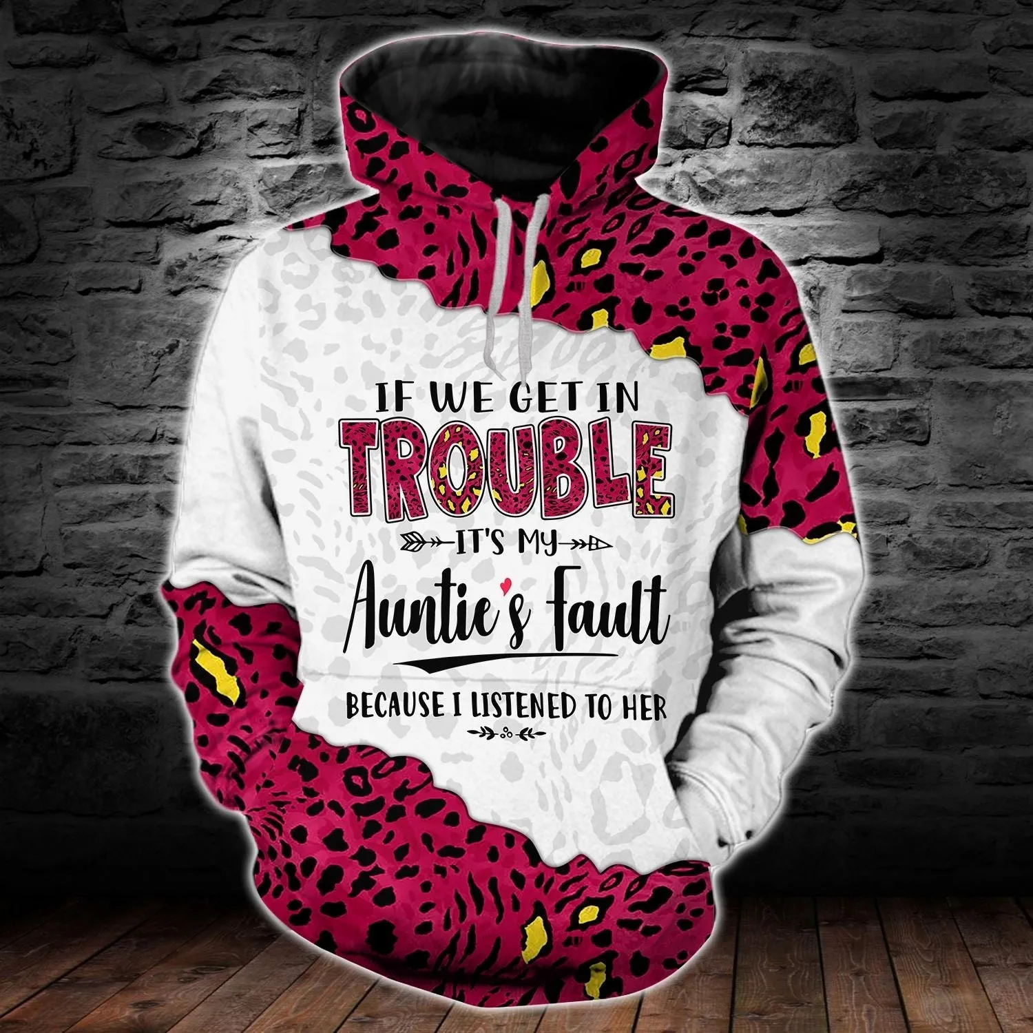 If We Get In Trouble Auntie's Fault Christmas Hoodie