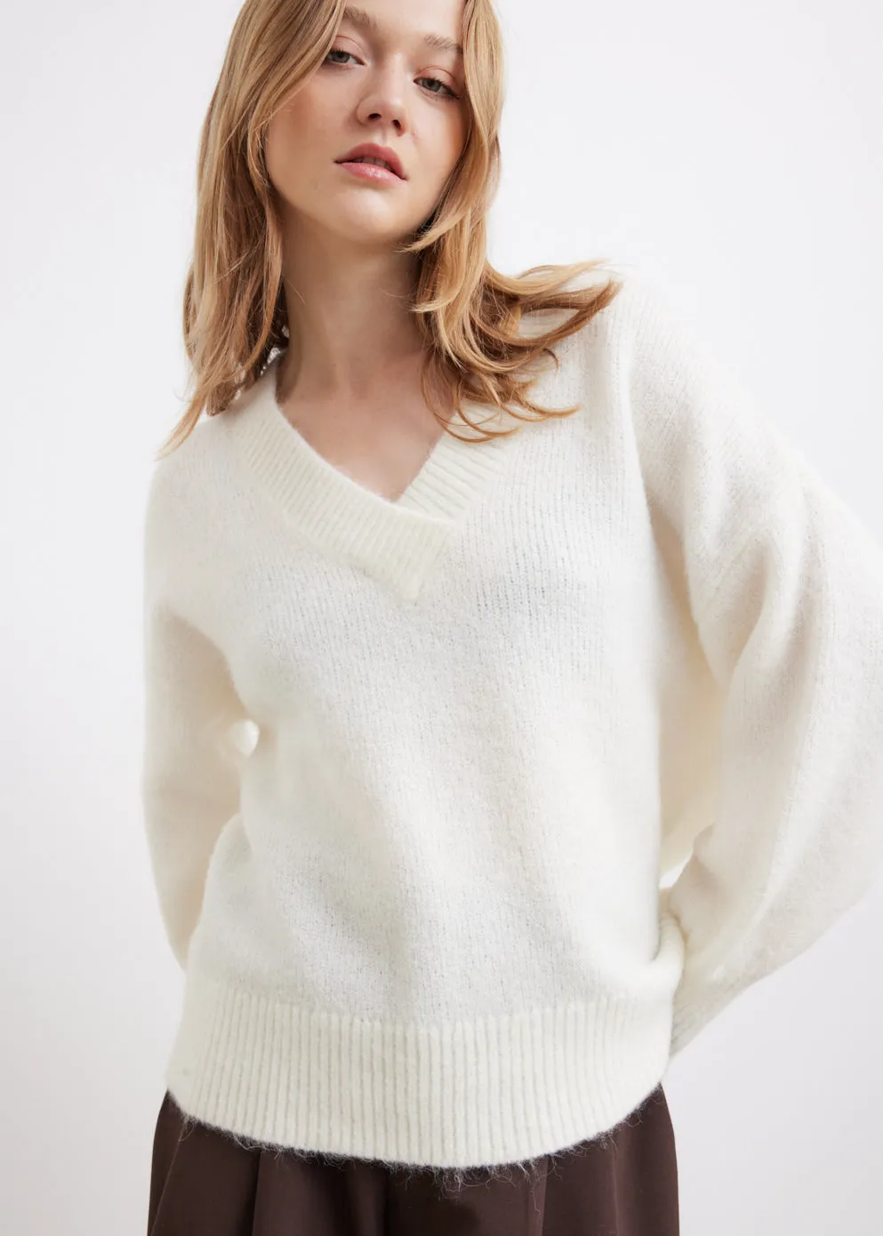 Jameela Knit White