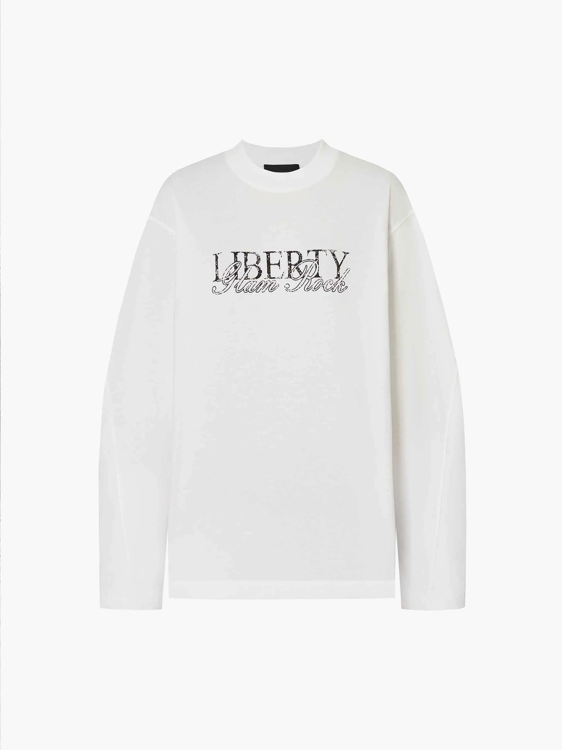 Loose Front Letter T-shirt