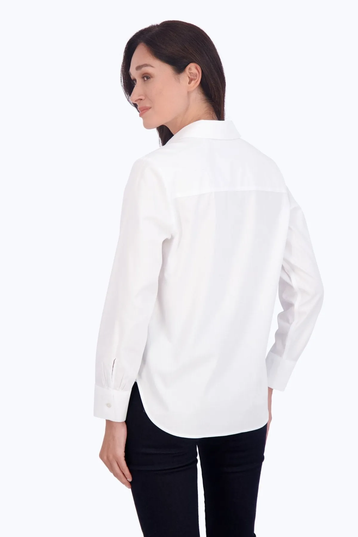 Meghan Long Sleeve Pinpoint No Iron Shirt