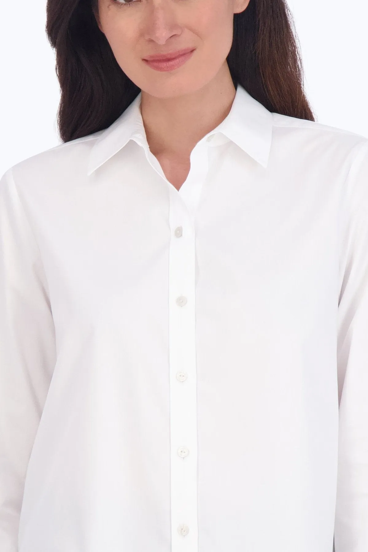 Meghan Long Sleeve Pinpoint No Iron Shirt