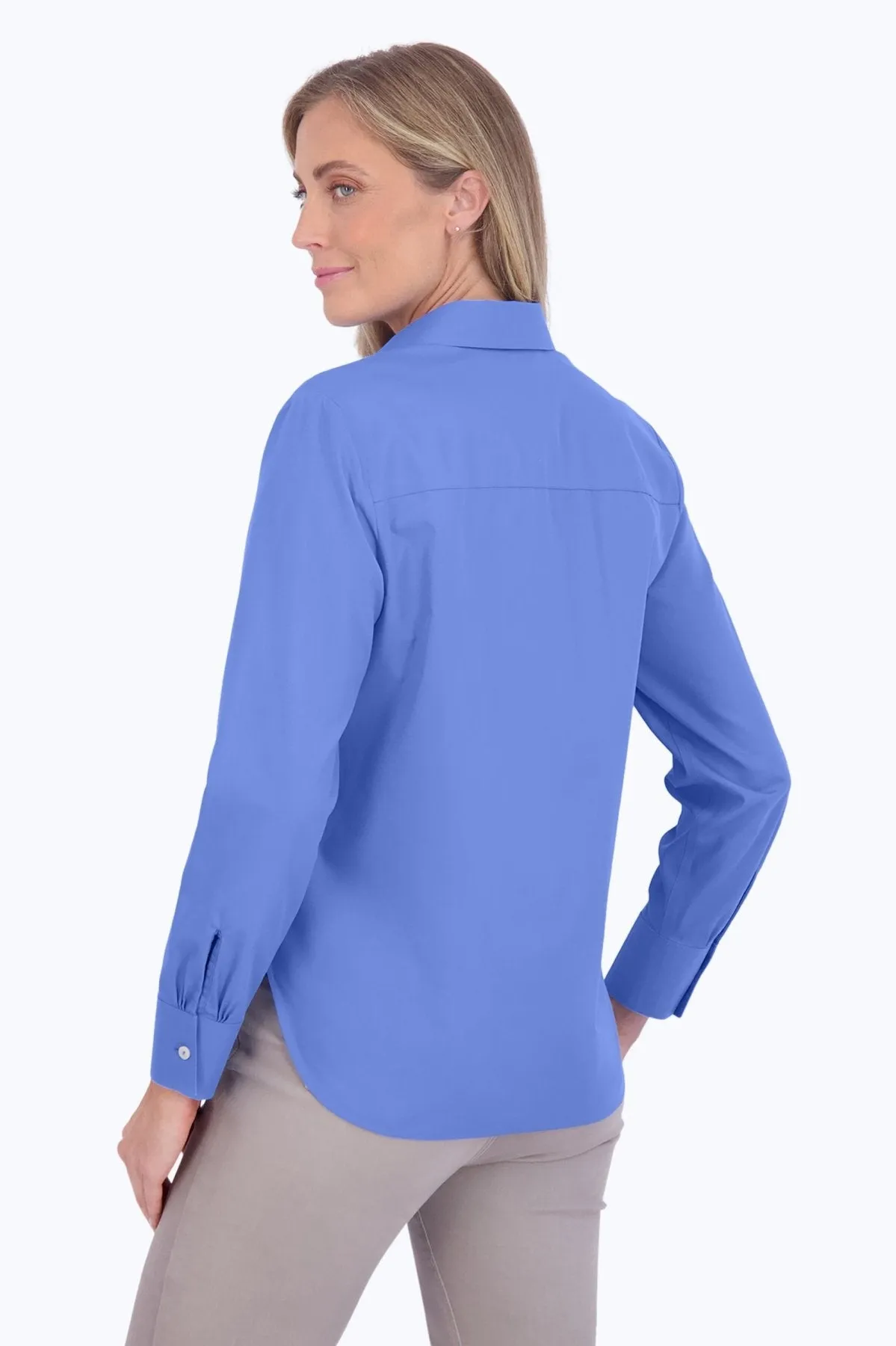 Meghan Long Sleeve Pinpoint No Iron Shirt