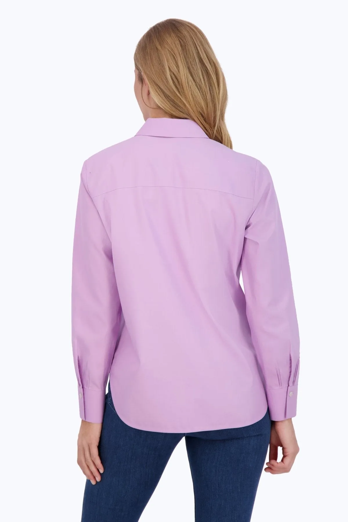 Meghan Long Sleeve Pinpoint No Iron Shirt