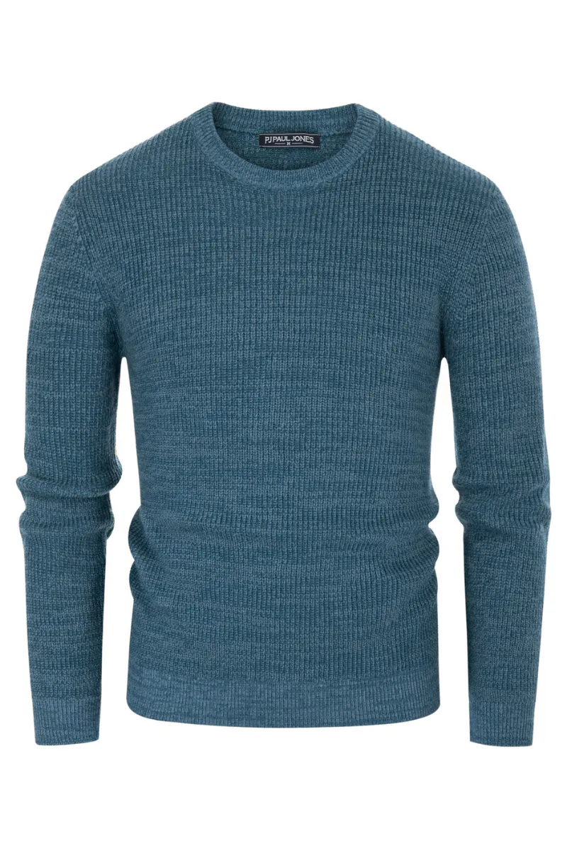 Men's Crewneck Sweater Long Sleeve Vintage Knitted Pullover