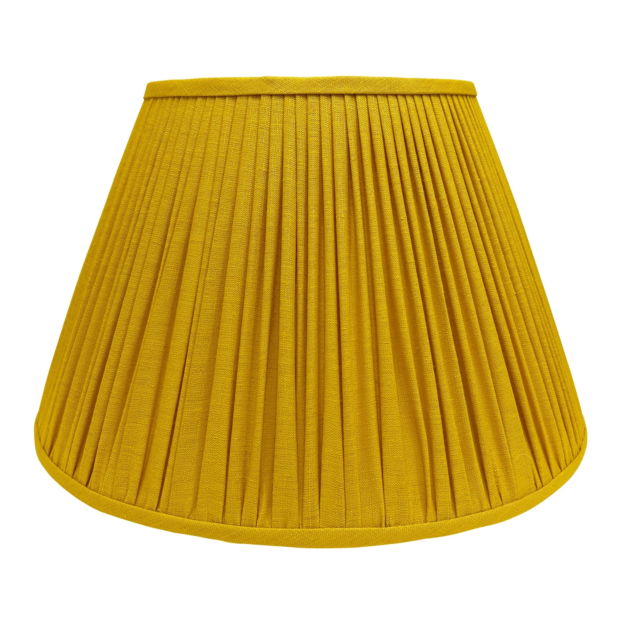 Ochre Yellow Linen Lampshade