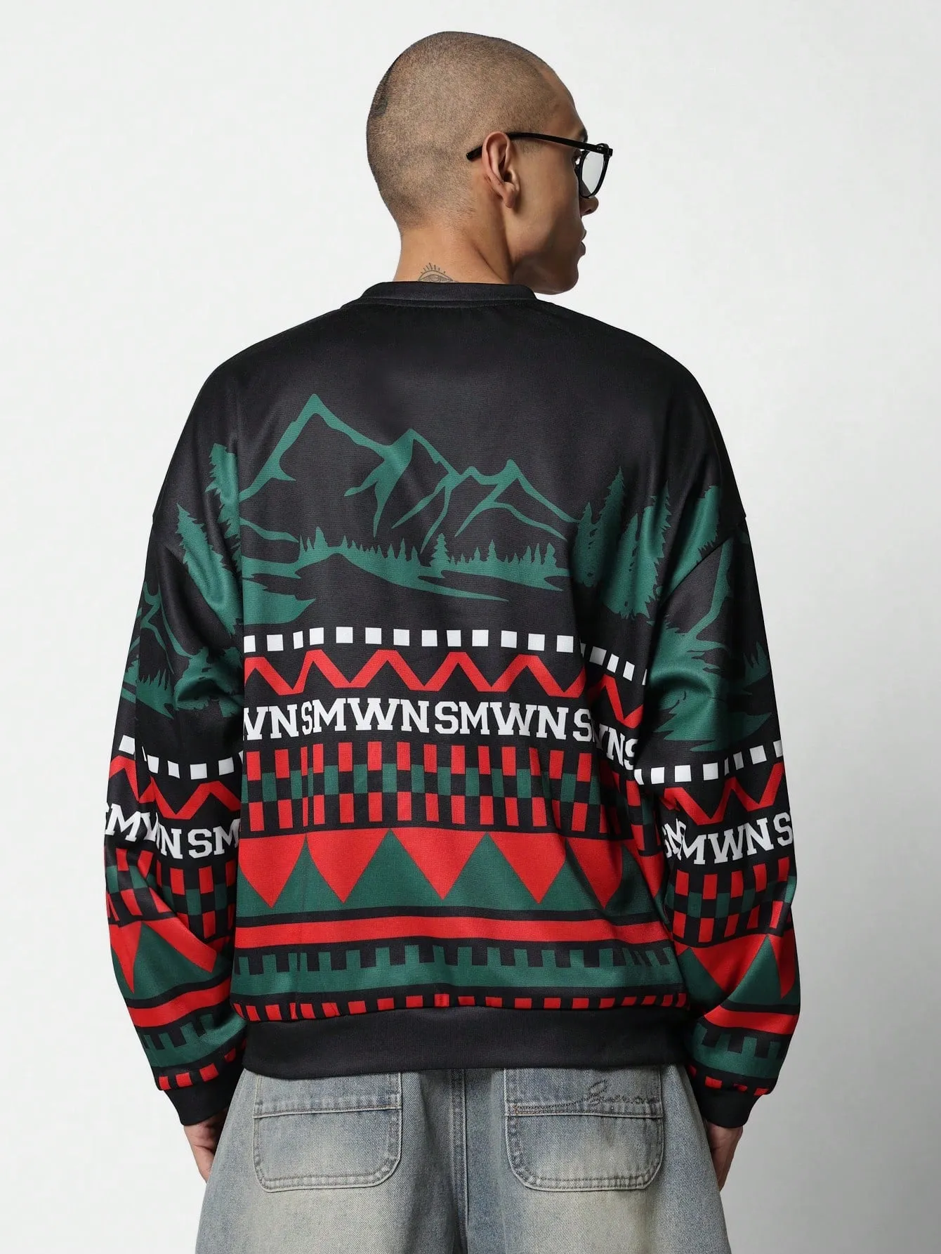 Oversized Fit Christmas Sweatshirt