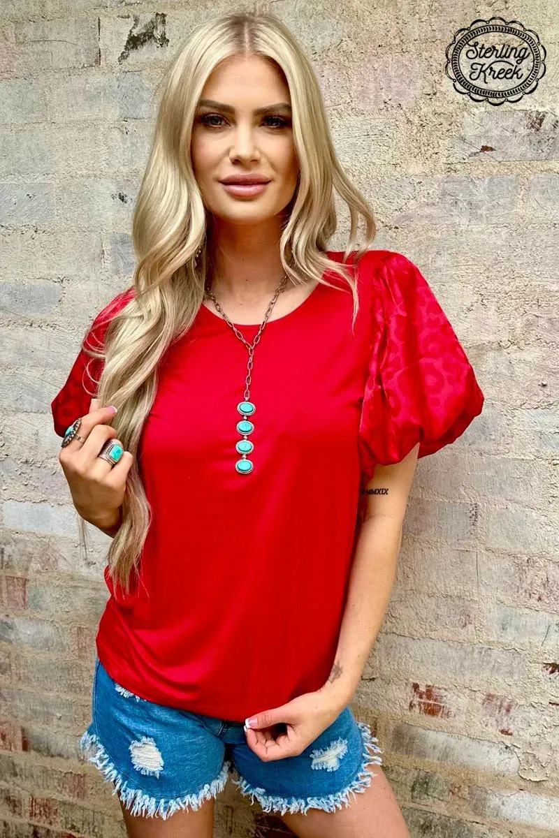 PLUS Red Louisiana Woman Top*