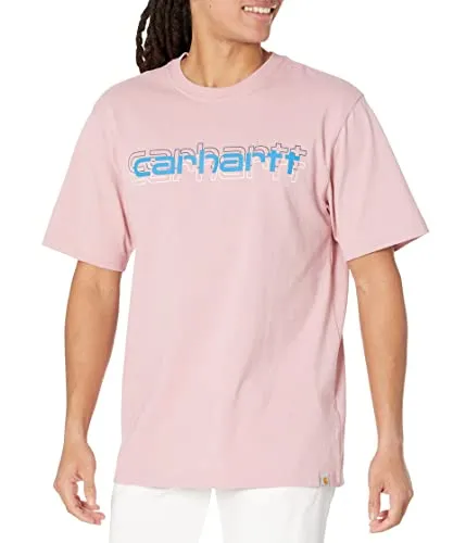 PR ONLY Carhartt 105709 & K195 Men's Loose Fit Heavyweight Short-Sleeve Logo Graphic T-Shirt