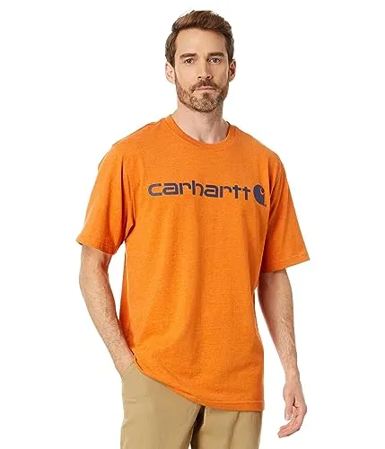 PR ONLY Carhartt 105709 & K195 Men's Loose Fit Heavyweight Short-Sleeve Logo Graphic T-Shirt