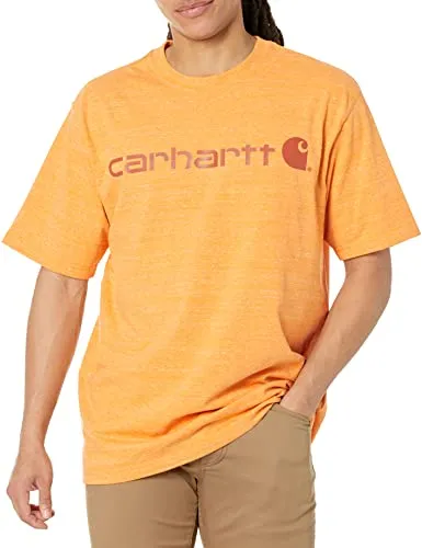 PR ONLY Carhartt 105709 & K195 Men's Loose Fit Heavyweight Short-Sleeve Logo Graphic T-Shirt