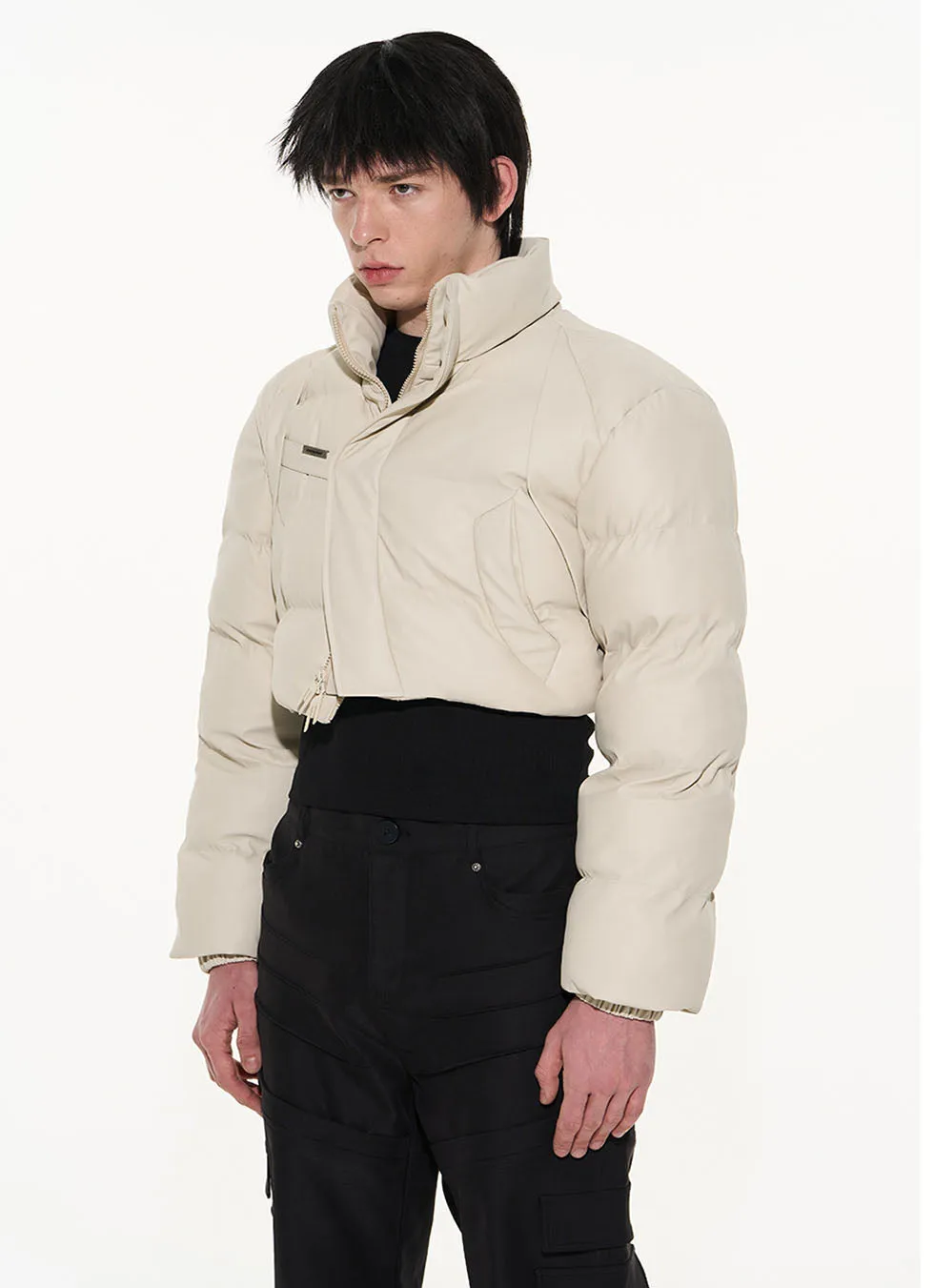 Short Silhouette Strap Down Jacket