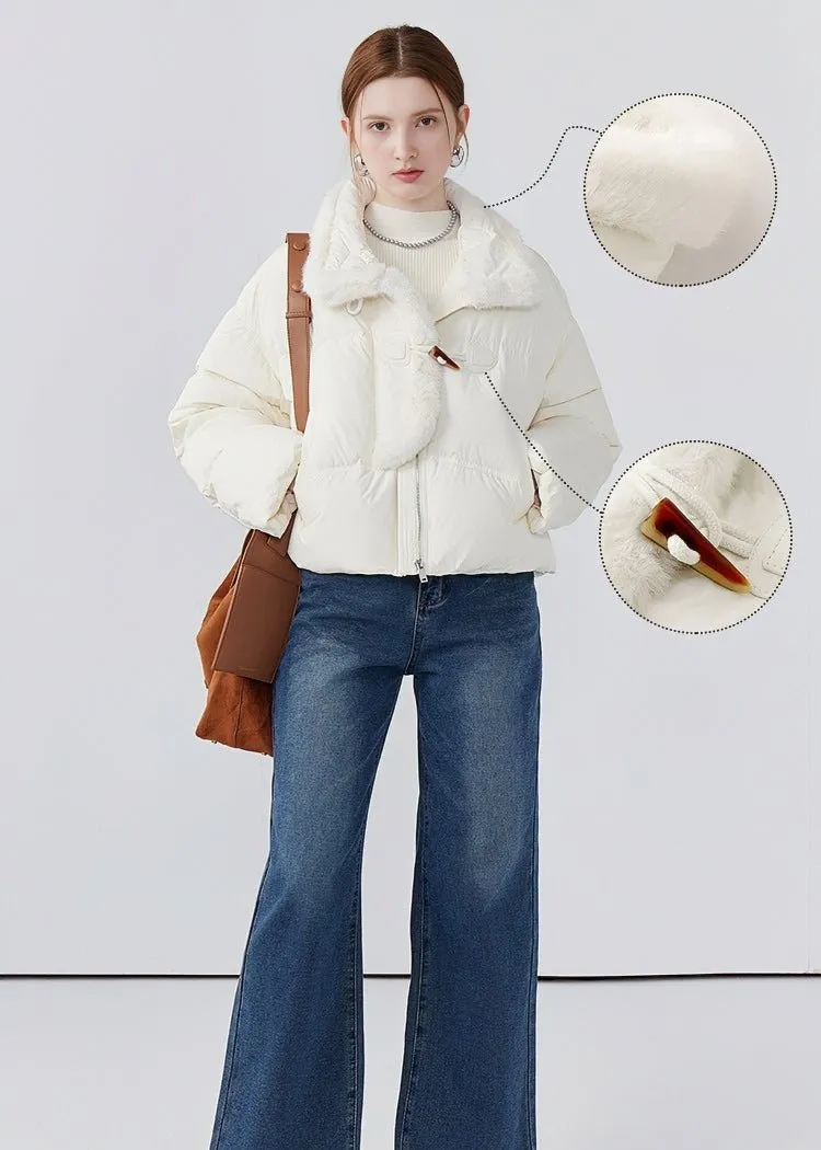 STAND COLLAR SHORT DOWN JACKET