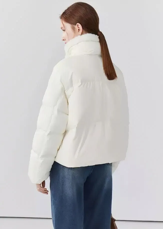 STAND COLLAR SHORT DOWN JACKET