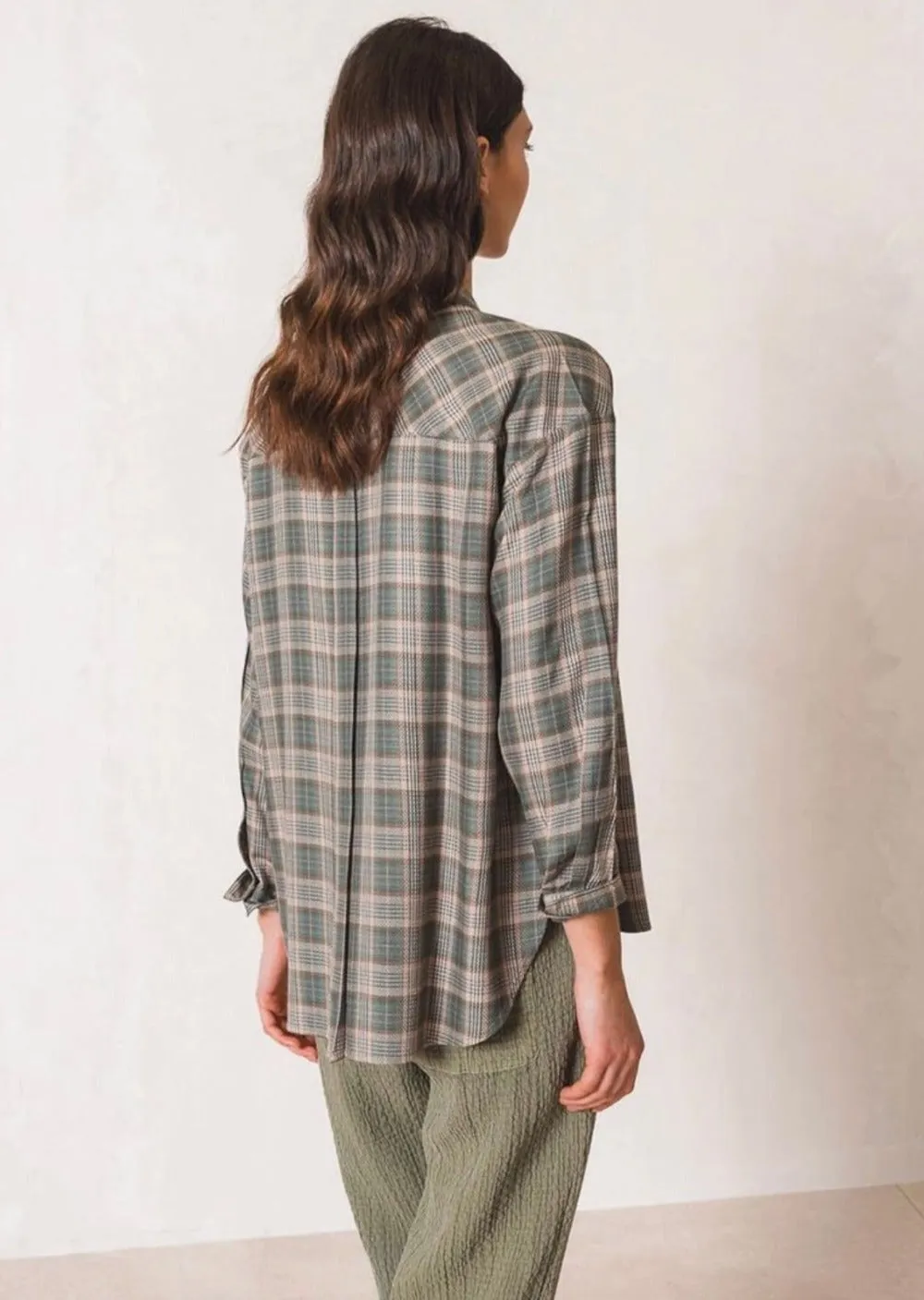 Tartan Checkered Shirt Sage