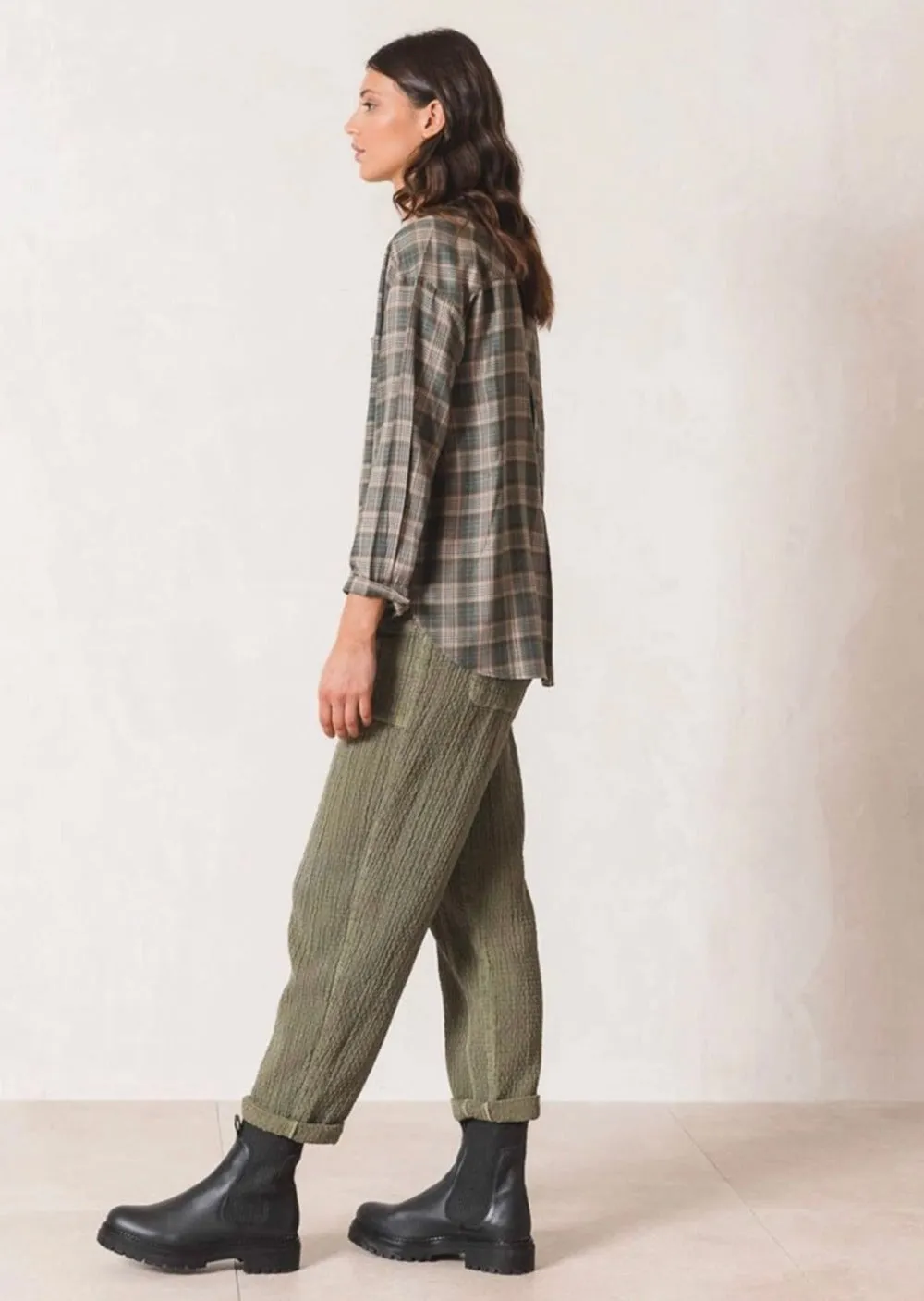 Tartan Checkered Shirt Sage