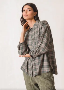 Tartan Checkered Shirt Sage