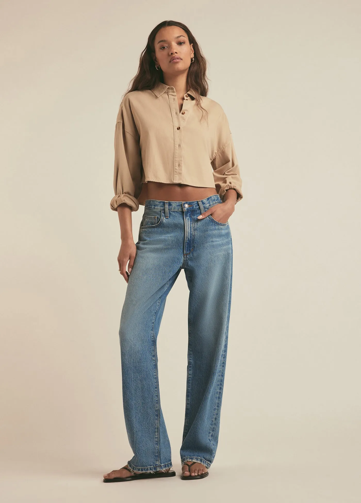 THE CROP EX-BOYFRIEND SHIRT