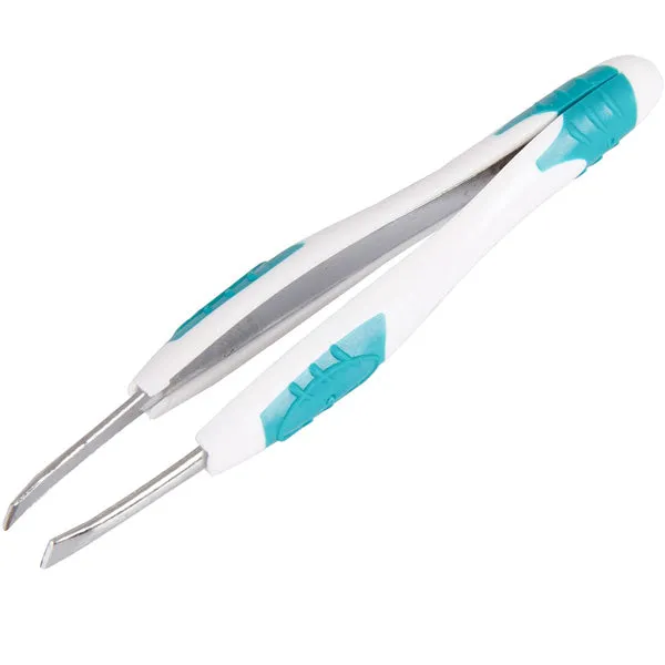 Tweezers with Slant Tip and Easy Grip