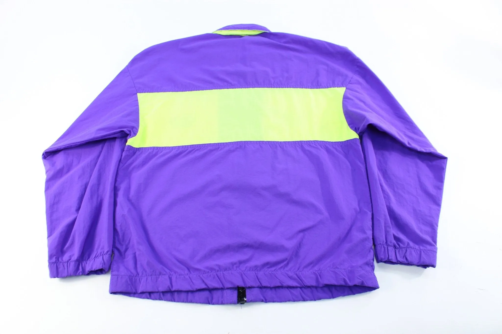 Vintage Coors Light Purple & Neon Zip Up Jacket