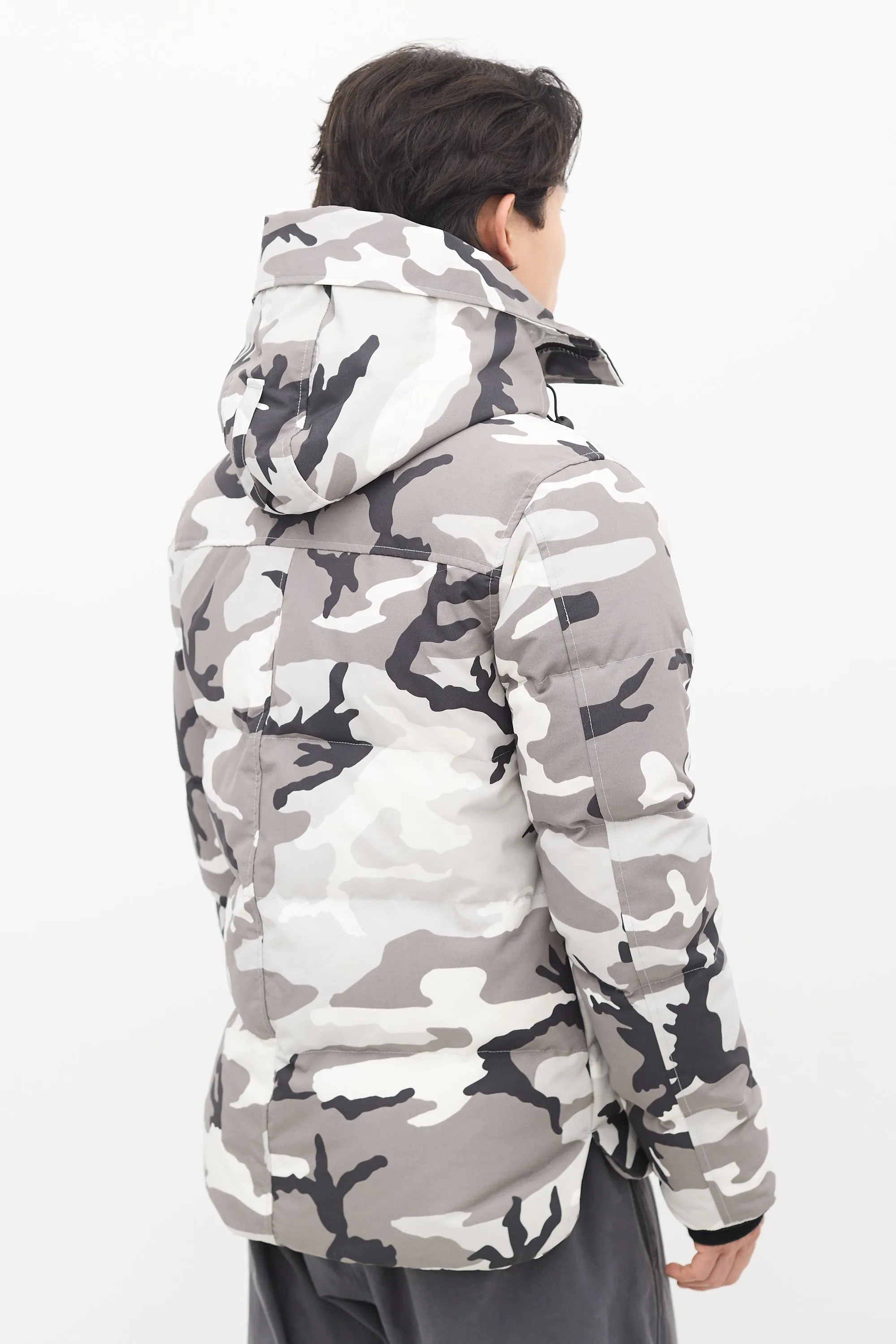 White & Grey Down Camo MacMillan Jacket