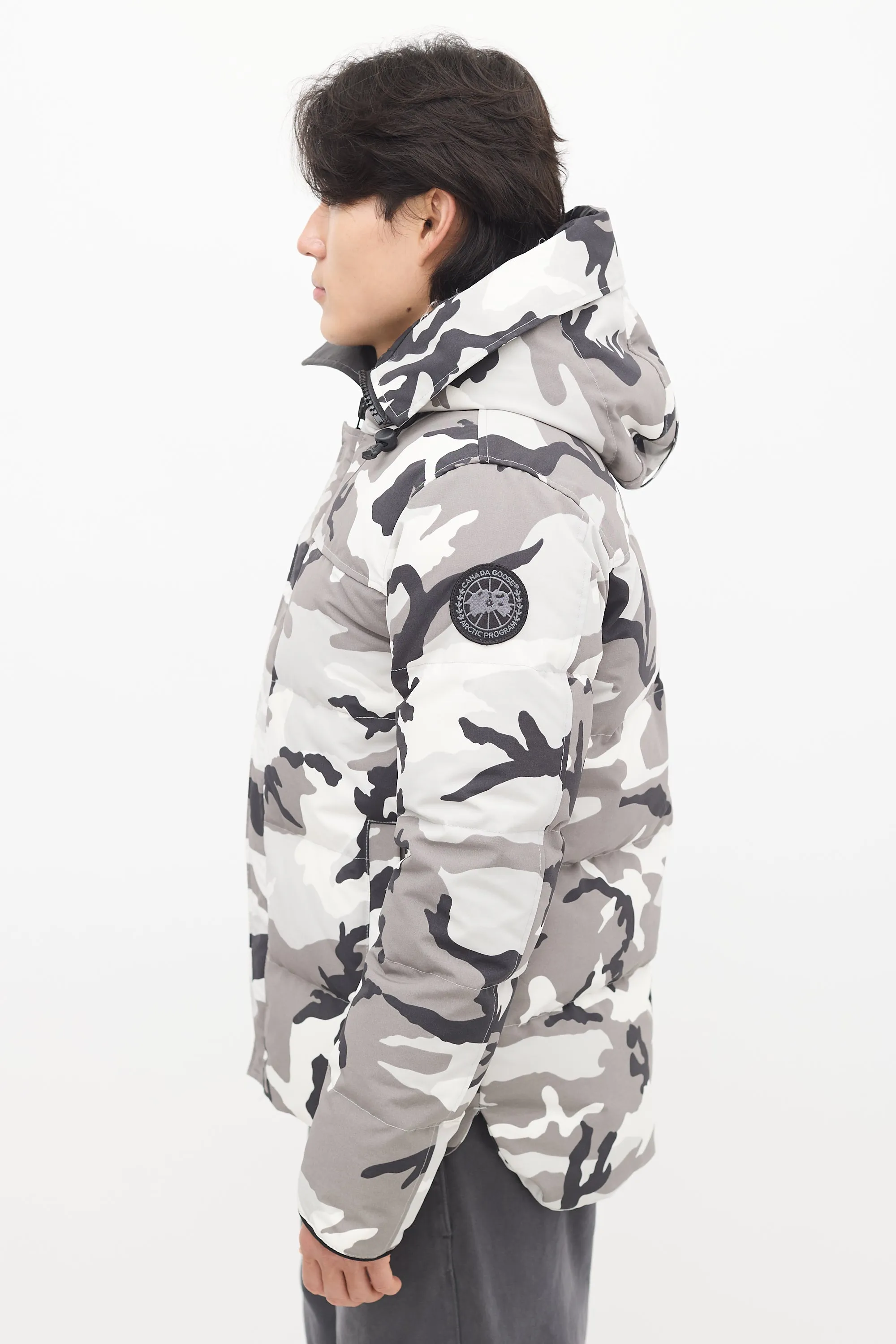 White & Grey Down Camo MacMillan Jacket