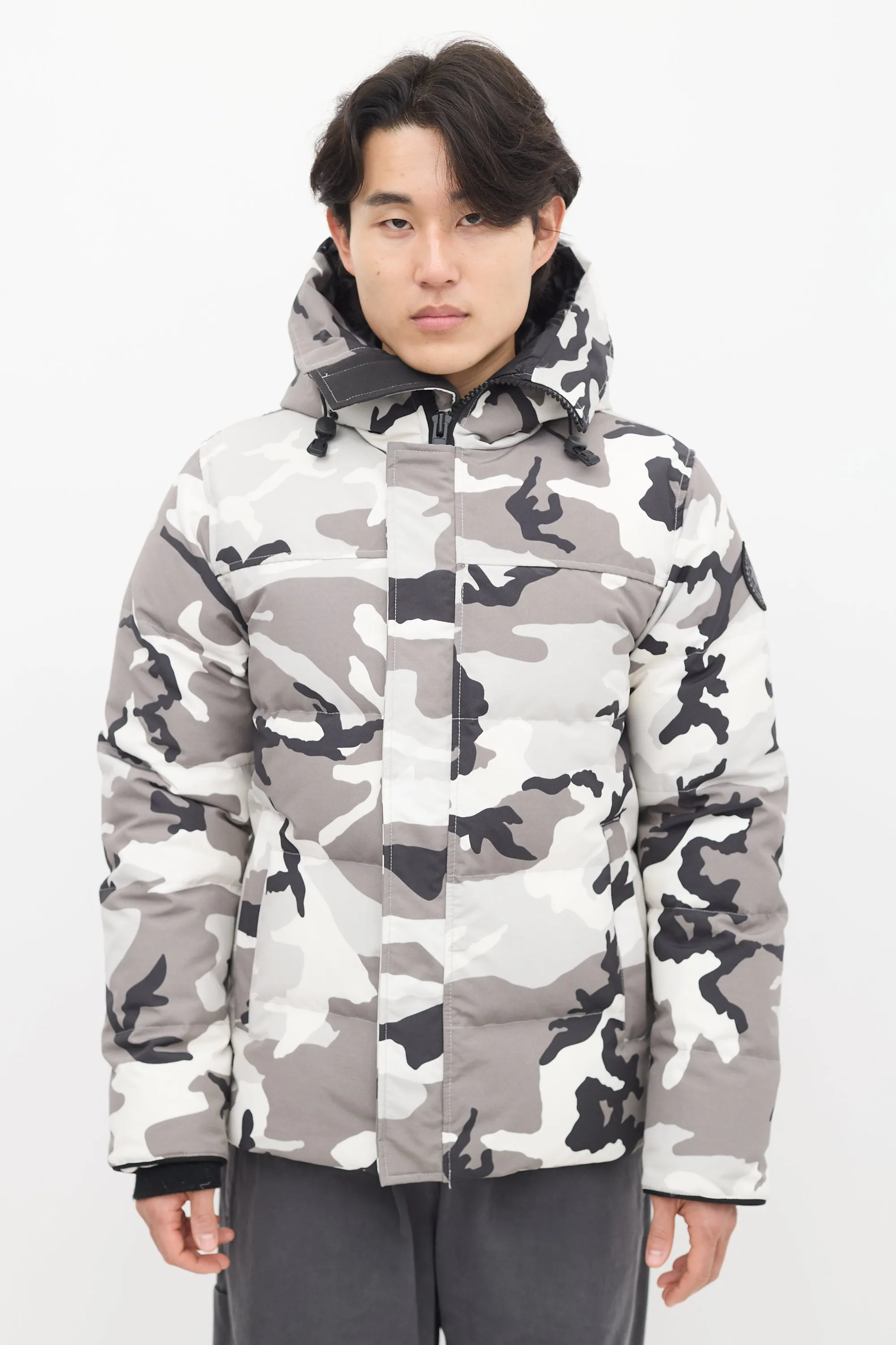 White & Grey Down Camo MacMillan Jacket