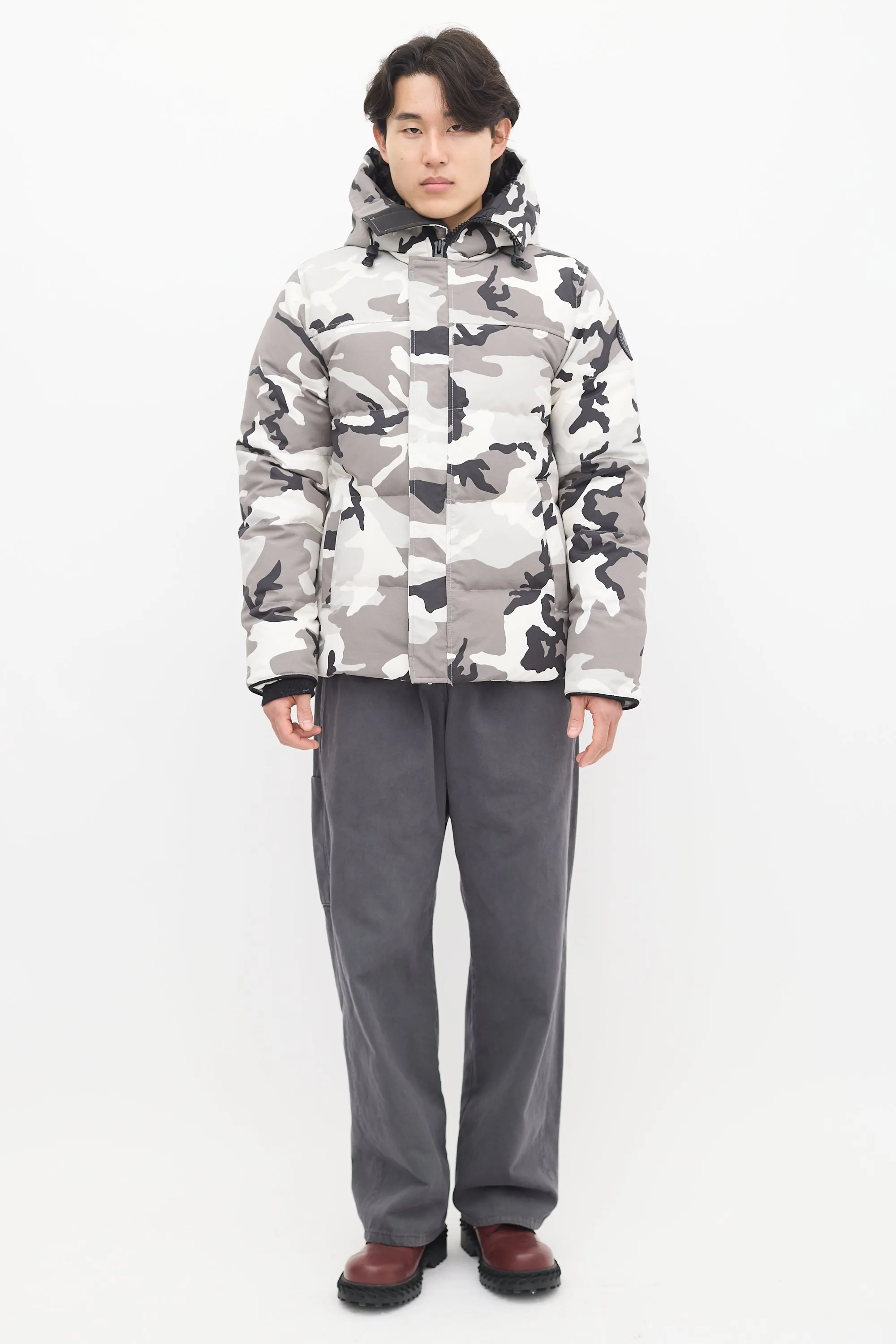 White & Grey Down Camo MacMillan Jacket