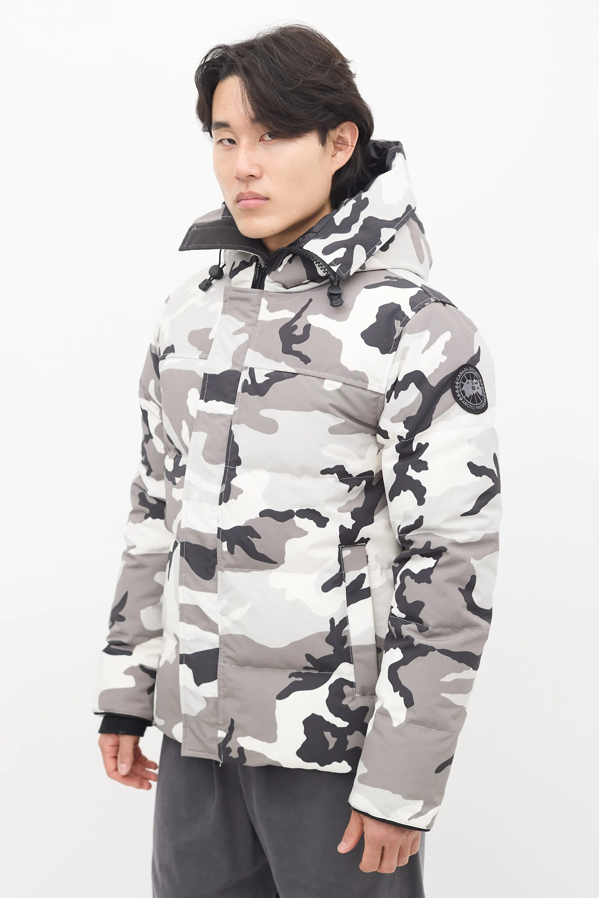 White & Grey Down Camo MacMillan Jacket